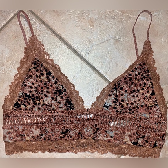 Free People Intimately Bra Bralette Lace Medium M - Picture 8 of 11